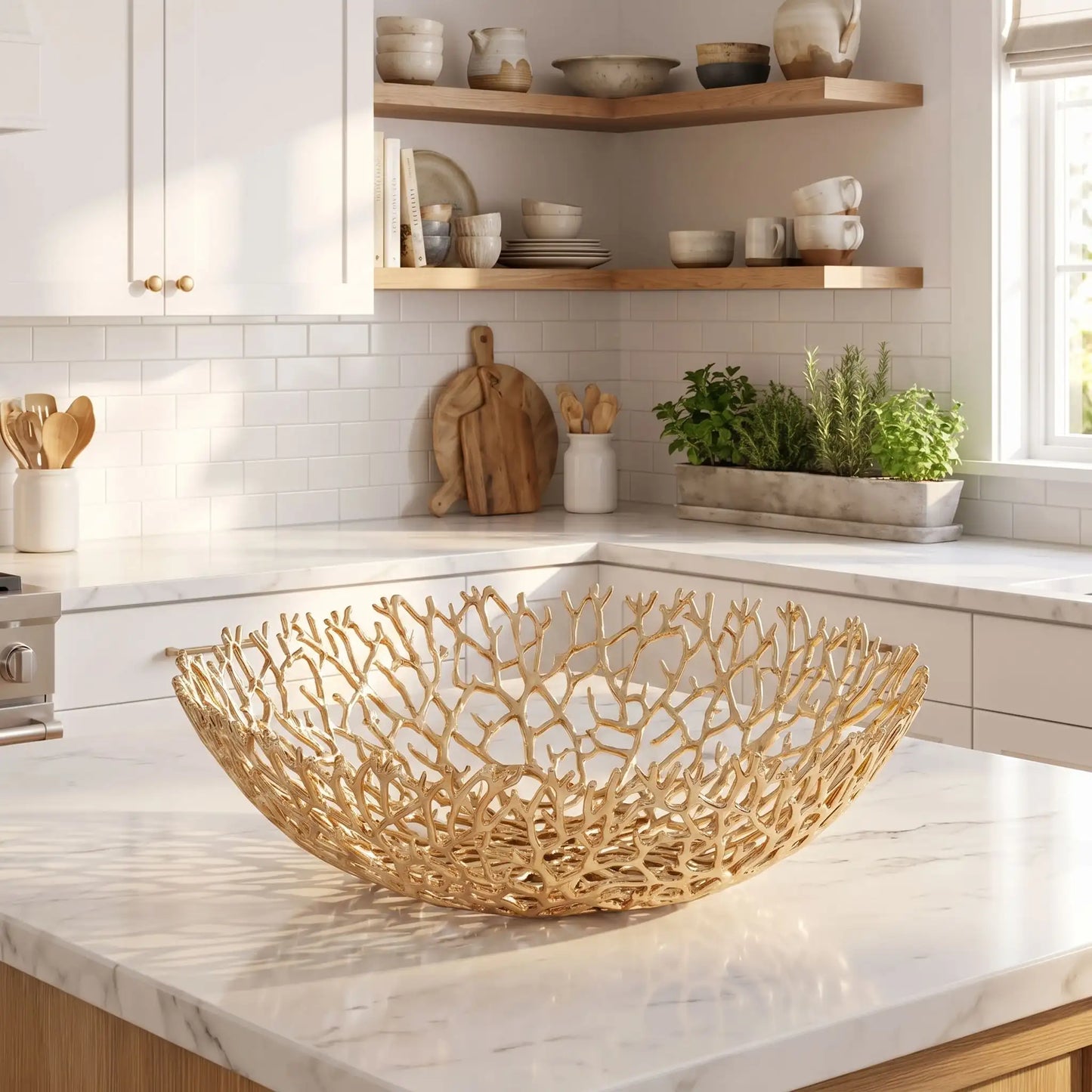 Corbeille a fruit | Dorée Design Corail
