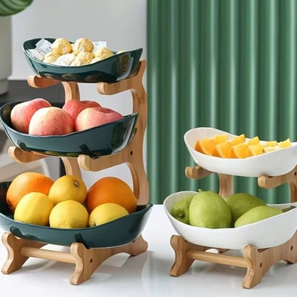 corbeille à fruits spacieux a plusieurs niveaux pour ranger vos aliments