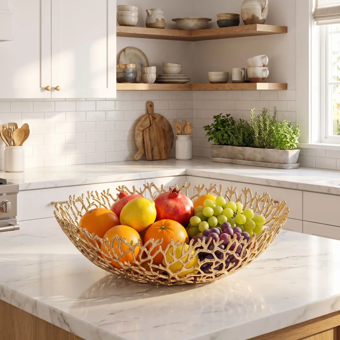 Corbeille a fruit | Dorée Design Corail