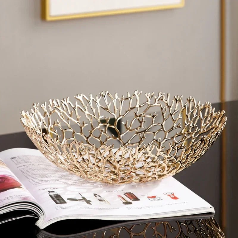 Corbeille a fruit | Dorée Design Corail