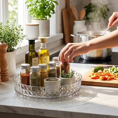 Plateau tournant idéale pour une cuisine bien ranger