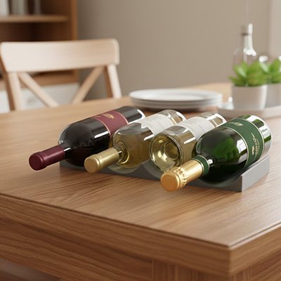 Porte bouteille idéale pour ranger vos bouteilles cote à-côte